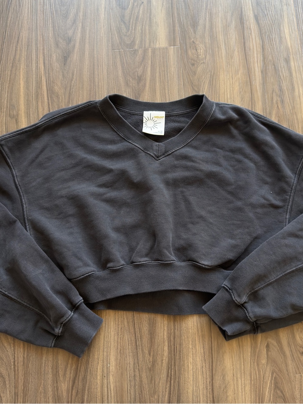 Aerie Offline Cropped Sweatshirt - Picture 2 of 3